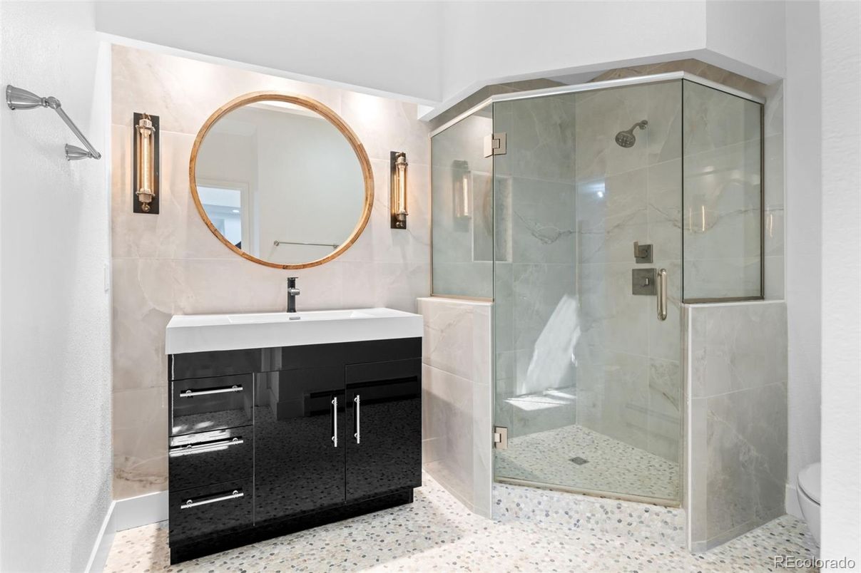 Bathroom, Glass Shower, Interior