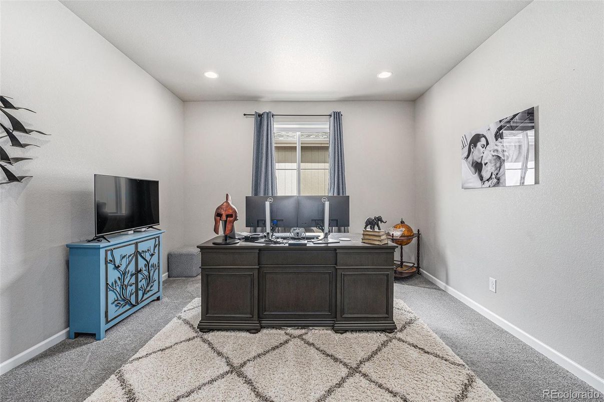 Home Office, Interior, Recessed Lighting
