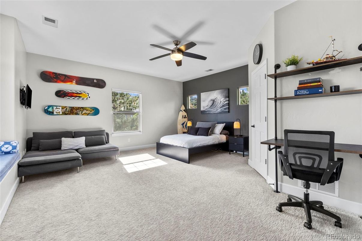 Home Office, Interior, Living room