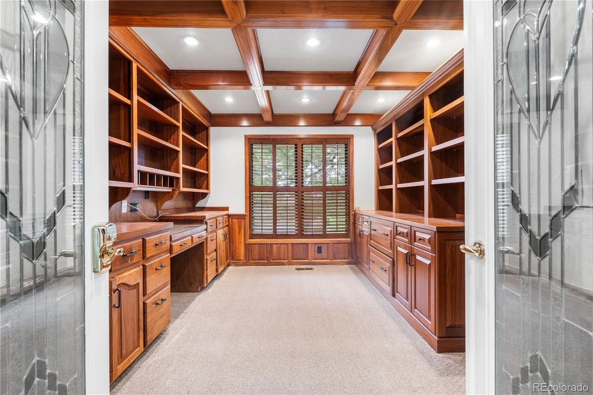 Interior, Recessed Lighting, Wooden Beams