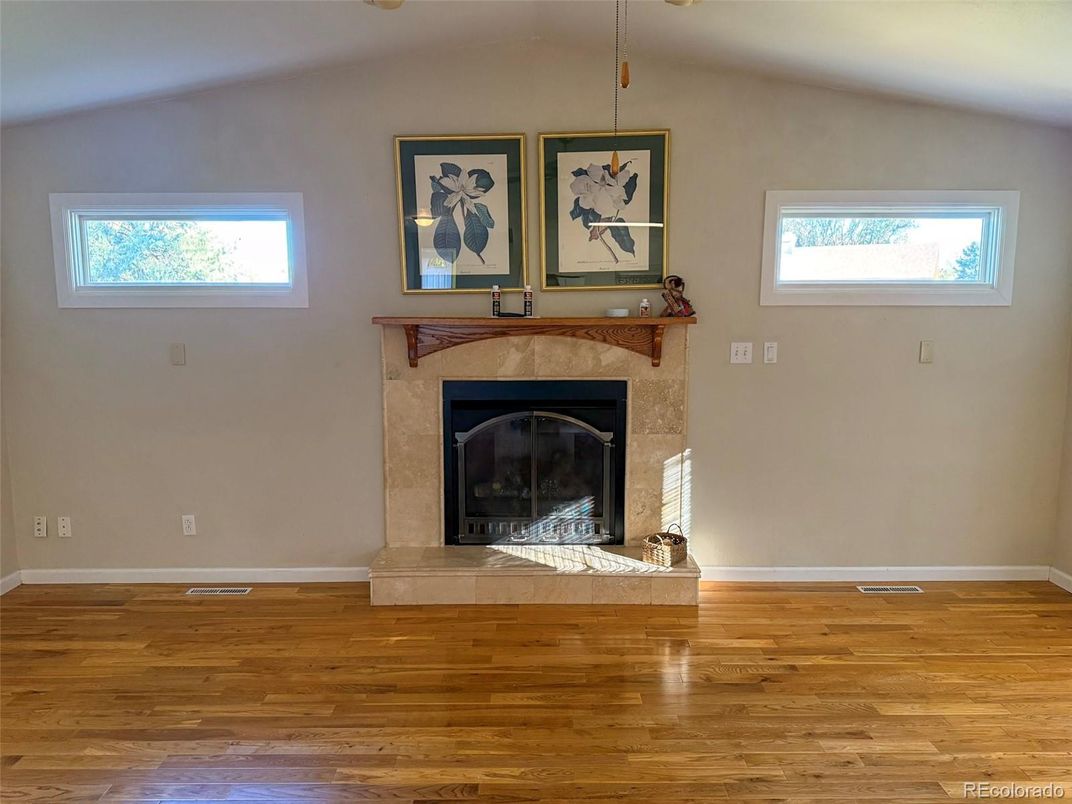 Fireplace, Interior, Wood Texture Flooring