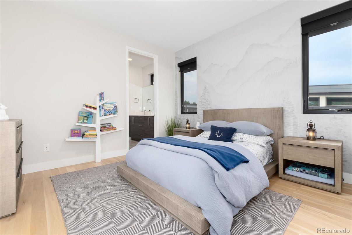 Bedroom, Interior, Wood Texture Flooring