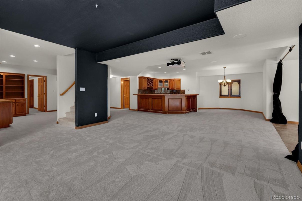 Chandelier, Interior, Recessed Lighting