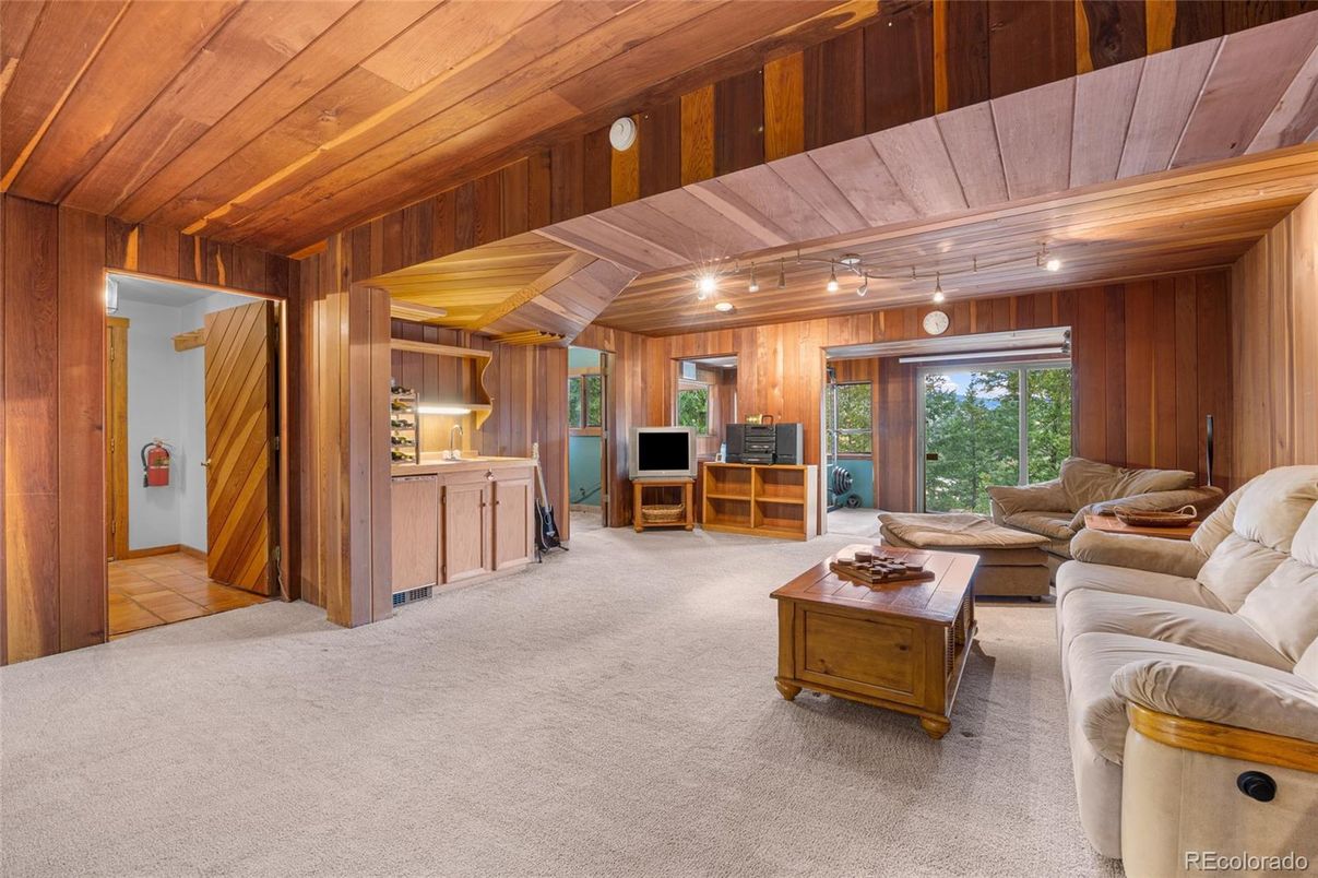 Interior, Living room, Wooden Ceilings, Wooden Walls