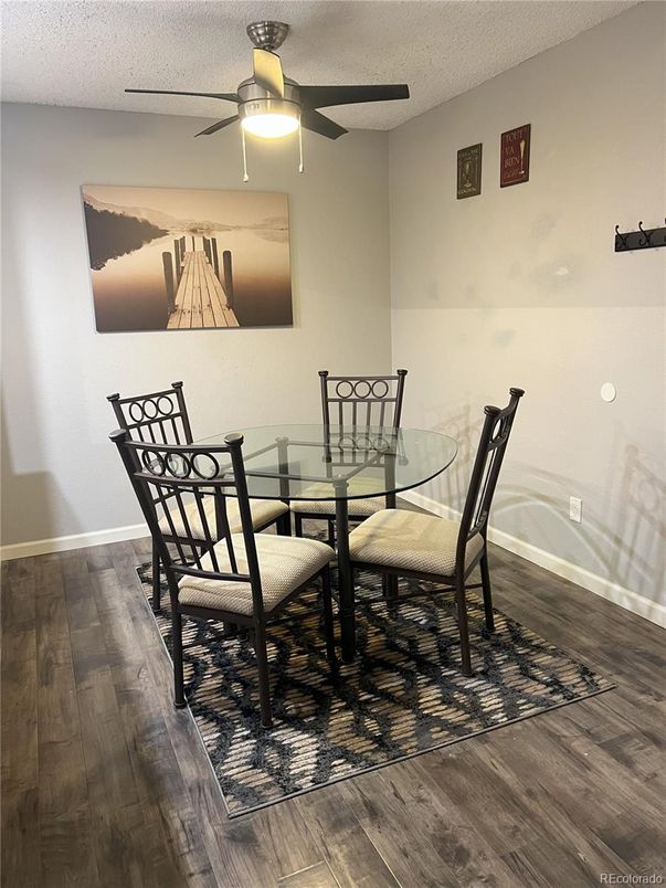 Dining room, Interior, Wood Texture Flooring