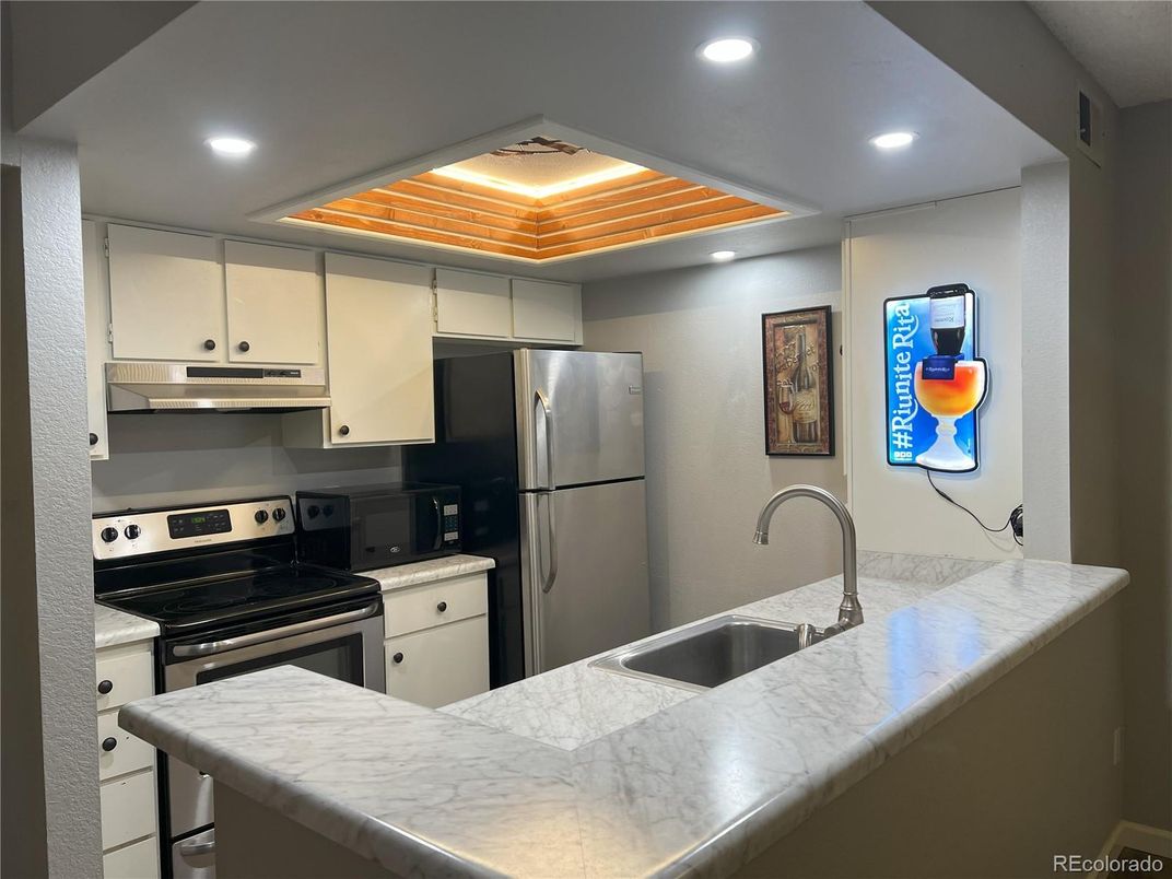 Interior, Kitchen, Recessed Lighting, Stainless Steel Appliances
