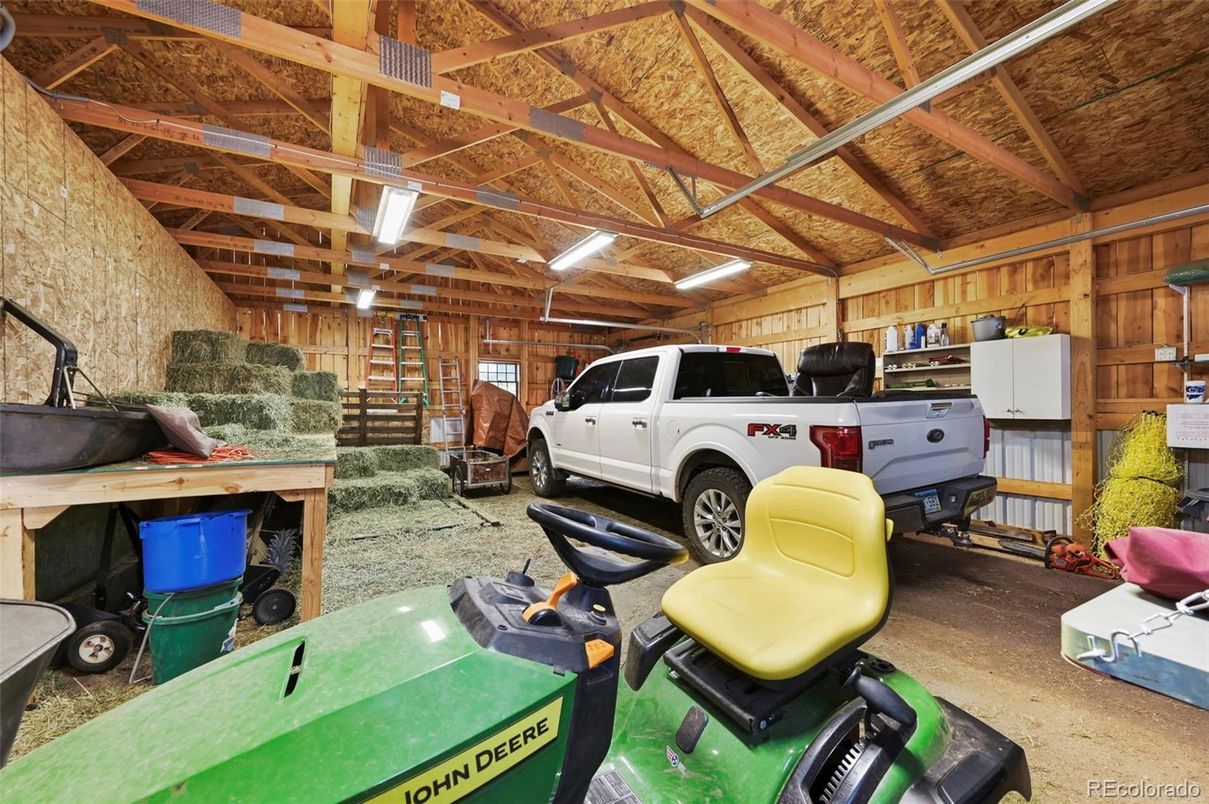 Garage, Interior, Wooden Beams, Wooden Ceilings, Wooden Walls