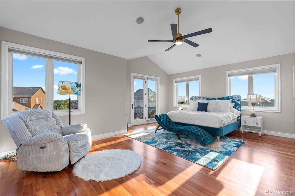 Bedroom, Interior, Wood Texture Flooring