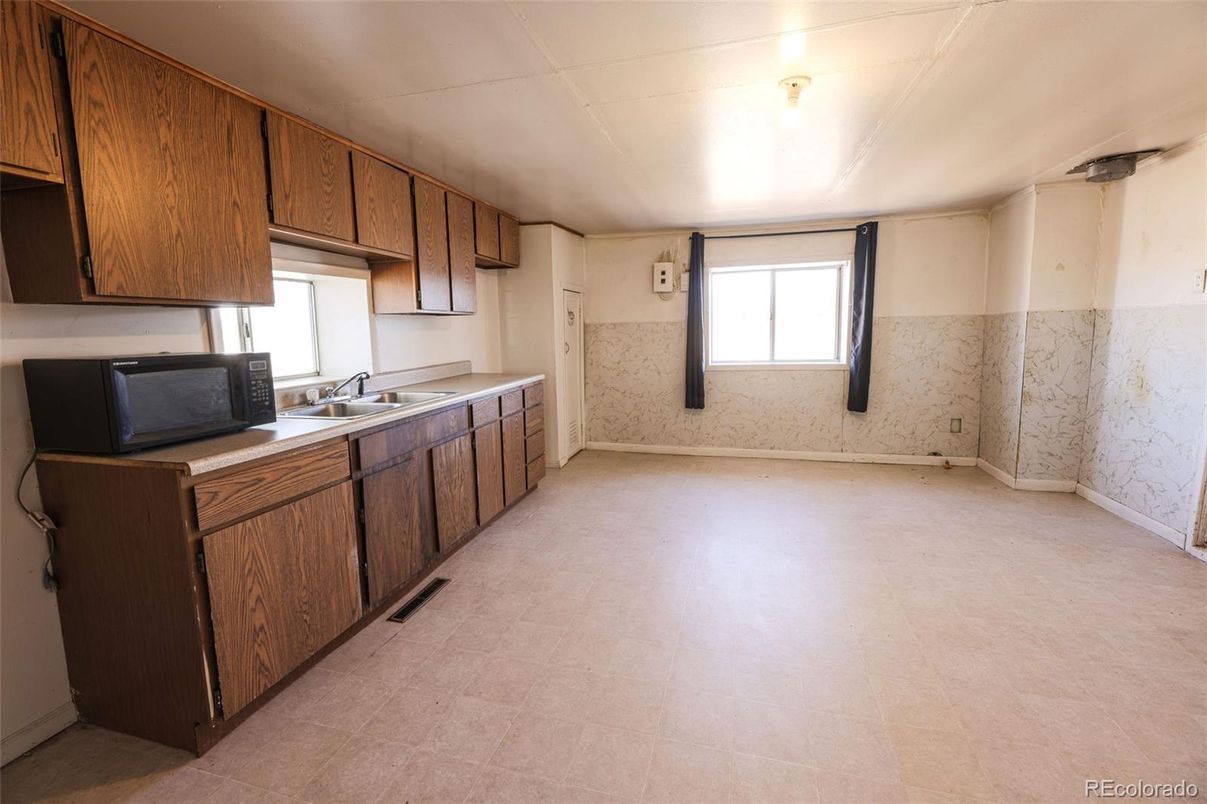 Empty room, Interior, Kitchen