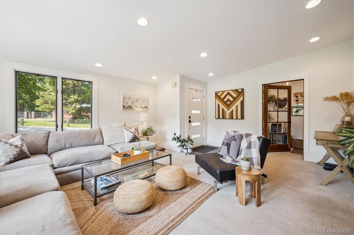 Interior, Living room, Recessed Lighting