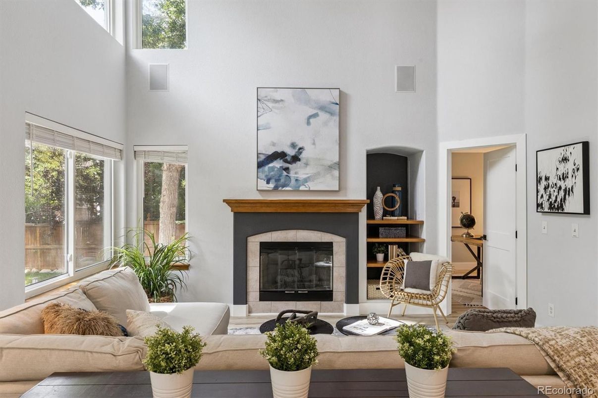 Fireplace, Interior, Living room, Wood Texture Flooring