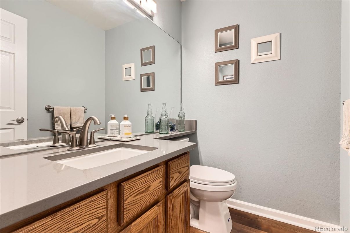 Bathroom, Interior, Wood Texture Flooring