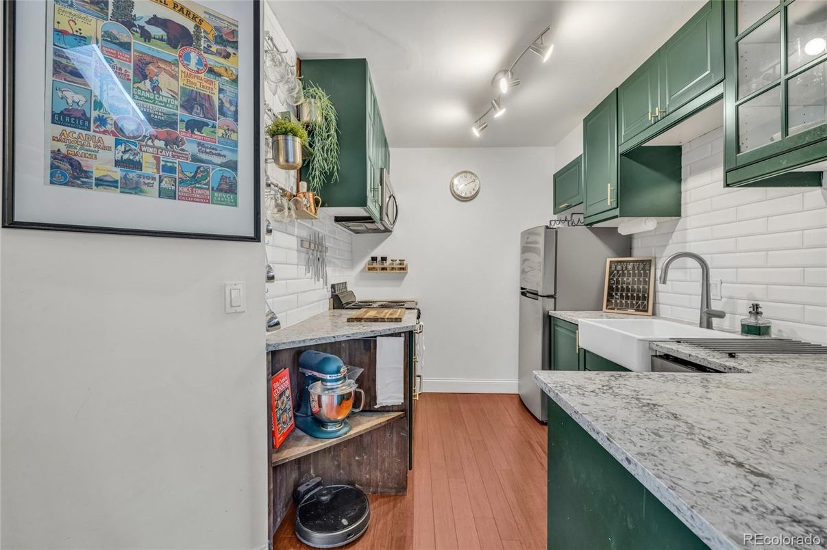 Interior, Kitchen, Wood Texture Flooring