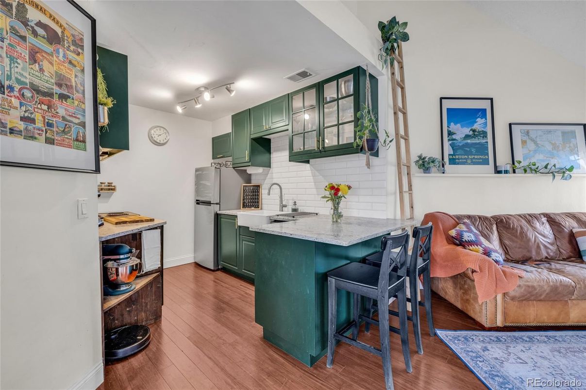 Interior, Kitchen, Wood Texture Flooring