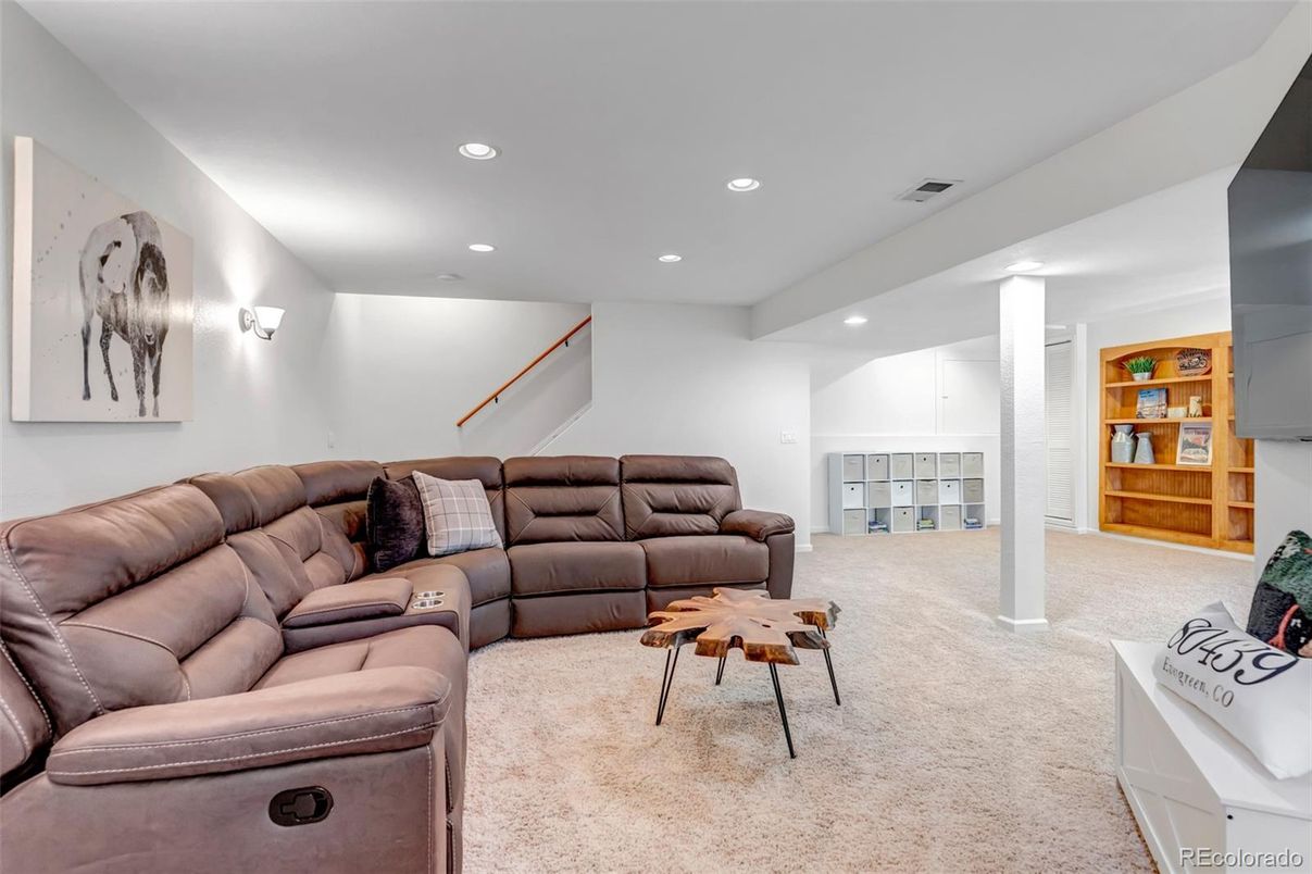 Interior, Living room, Recessed Lighting