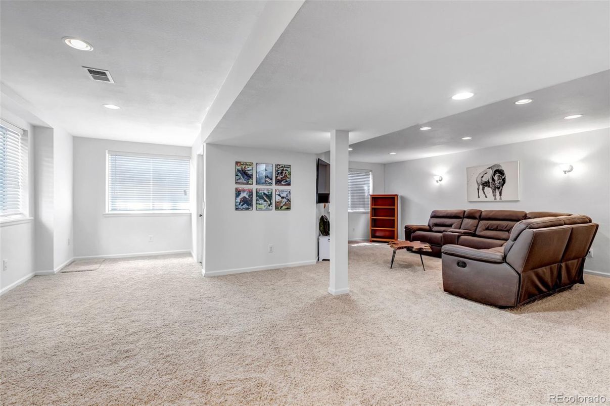 Interior, Living room, Recessed Lighting