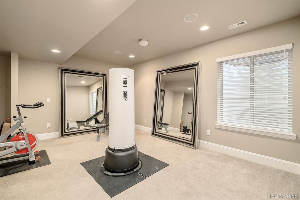 Fitness Equipment, Interior, Recessed Lighting