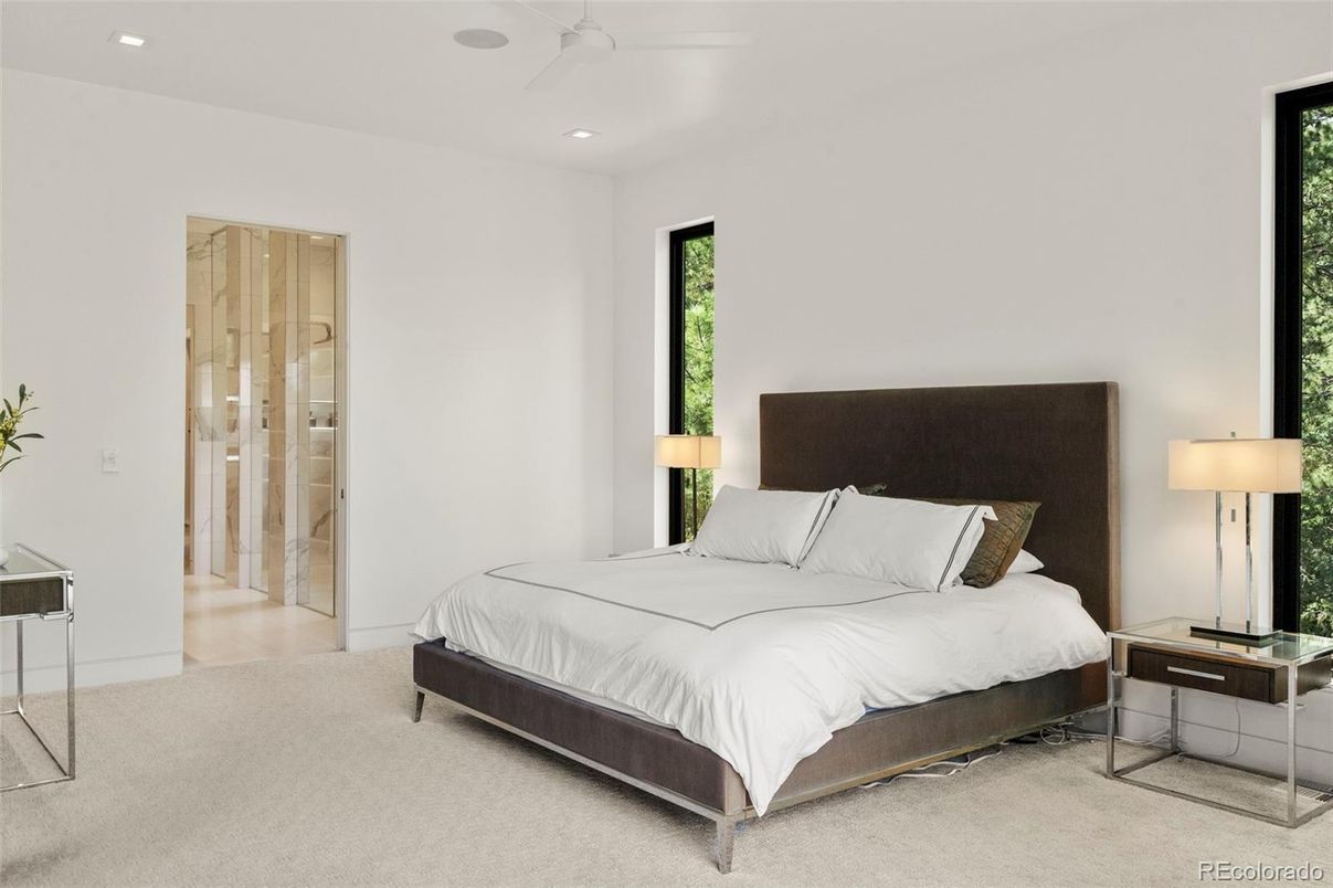 Bedroom, Interior, Recessed Lighting