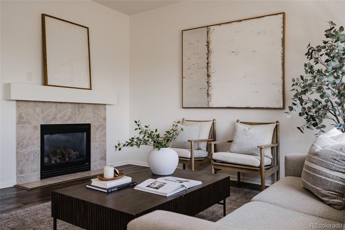 Fireplace, Interior, Living room, Wood Texture Flooring