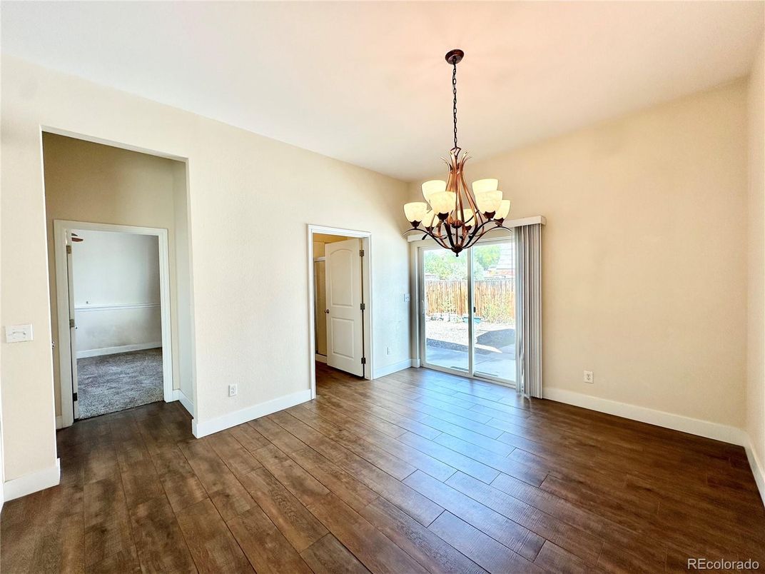 Chandelier, Empty room, Interior, Wood Texture Flooring