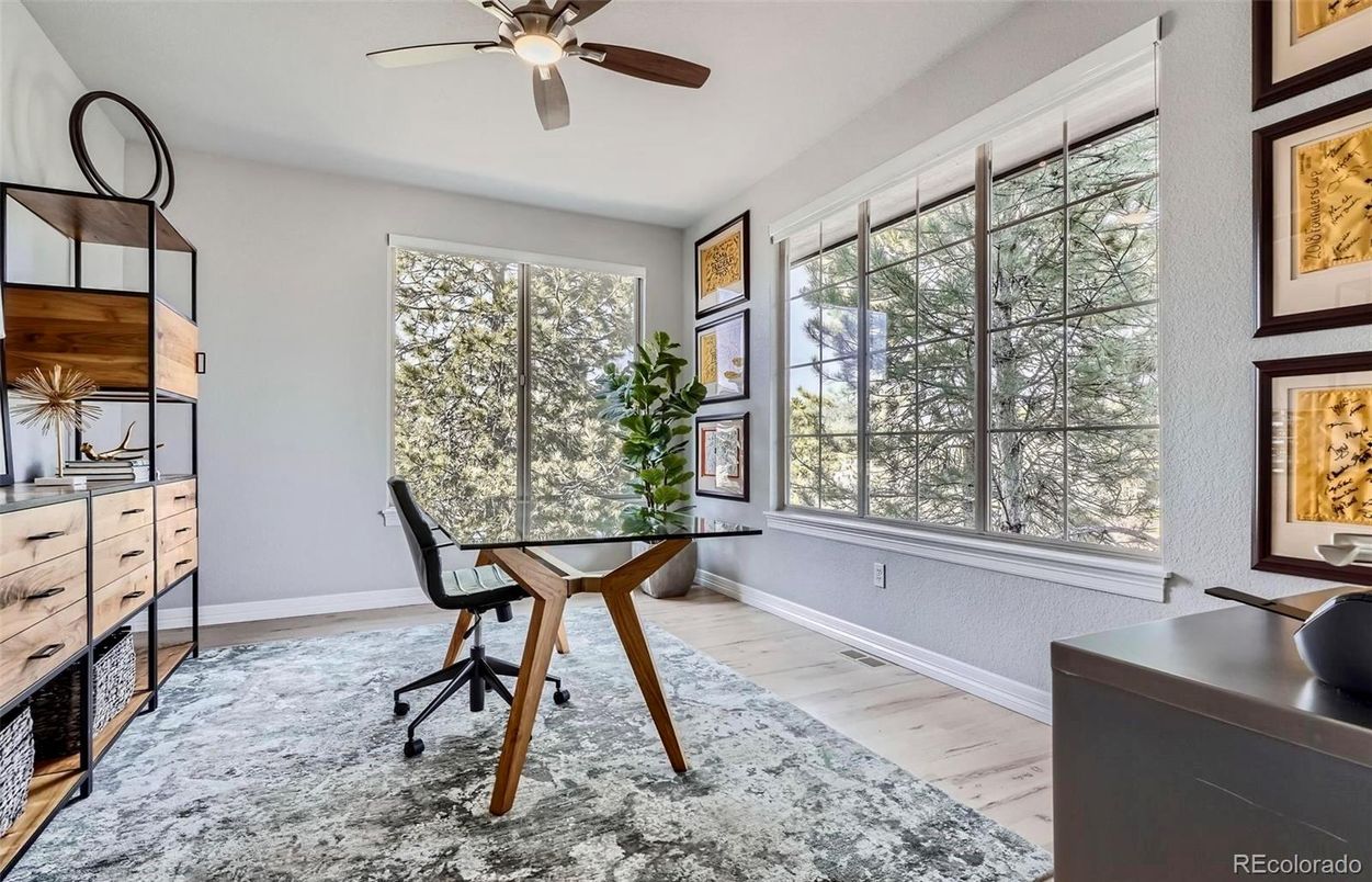 Home Office, Interior, Wood Texture Flooring