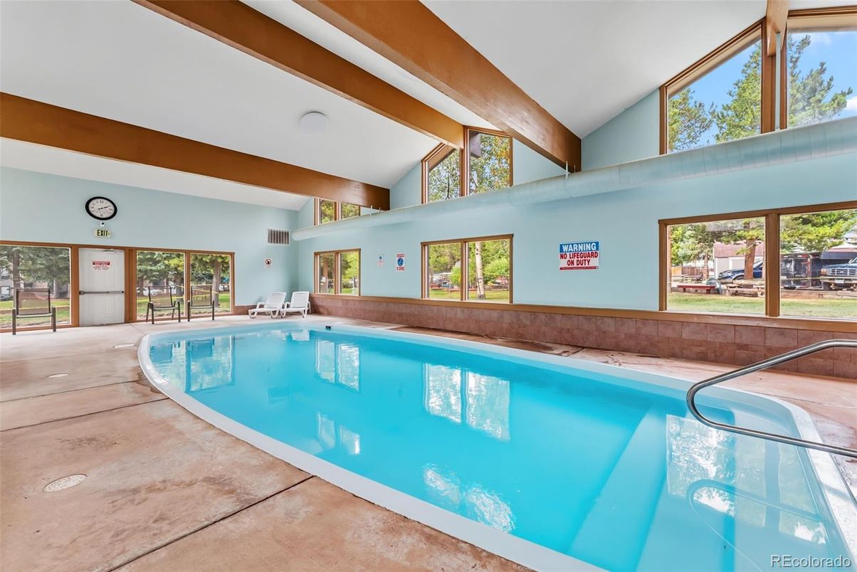 Interior, Pool, Wooden Beams
