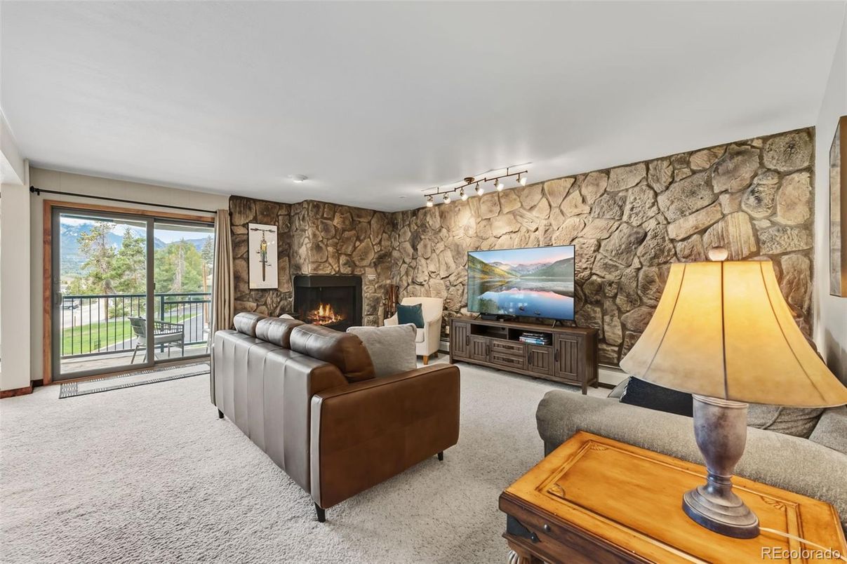 Fireplace, Interior, Living room, Stone Walls