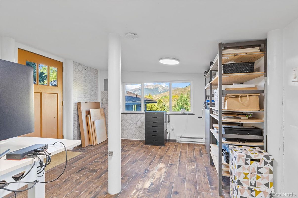 Home Office, Interior, Wood Texture Flooring