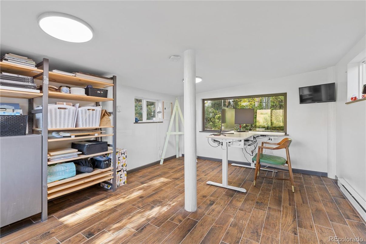 Home Office, Interior, Wood Texture Flooring