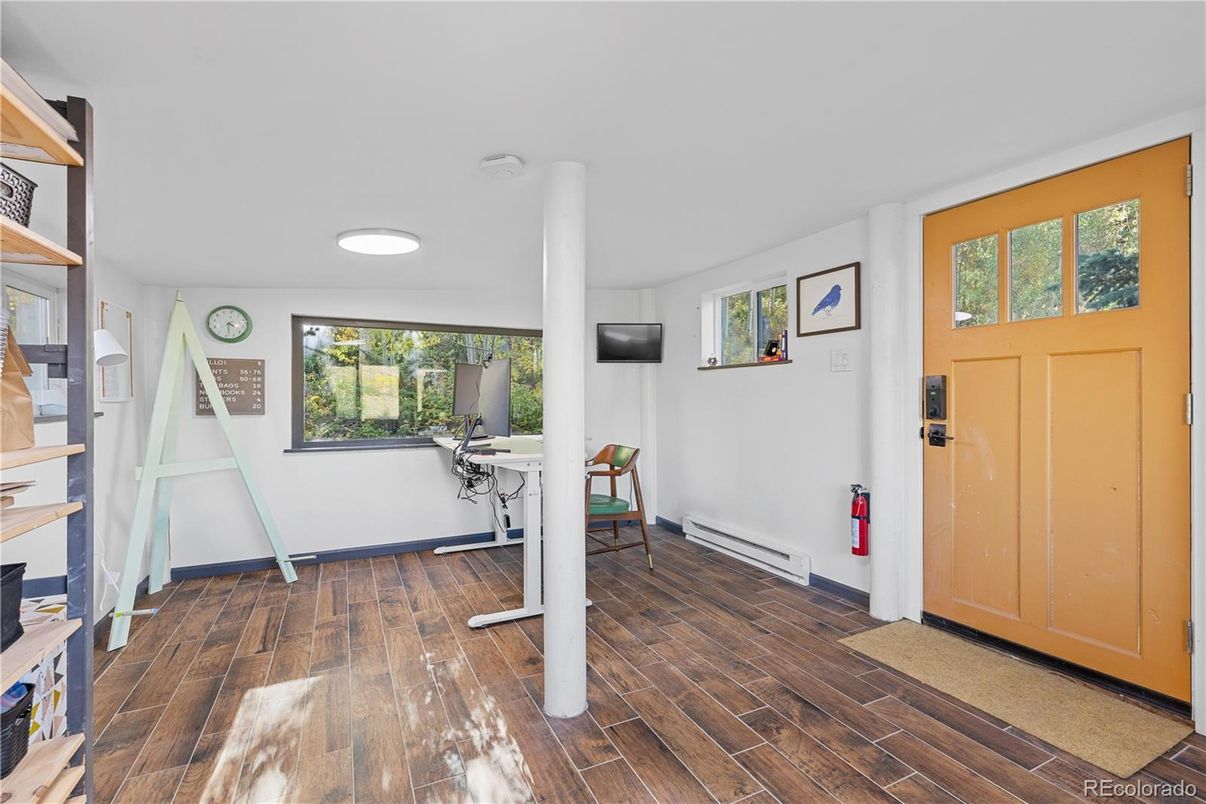 Home Office, Interior, Wood Texture Flooring