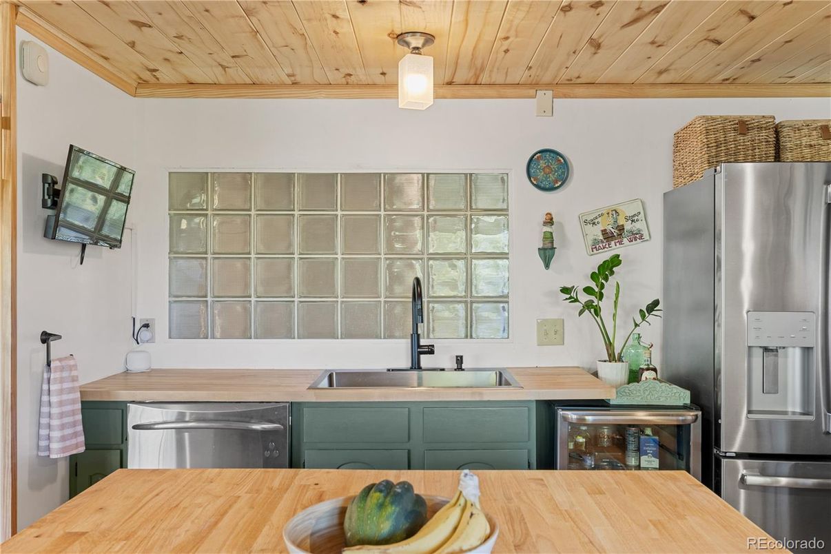 Interior, Kitchen, Stainless Steel Appliances, Wooden Ceilings