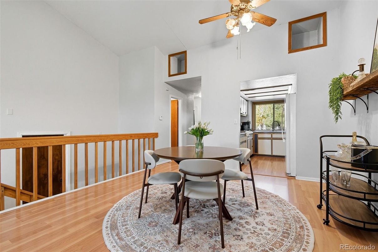 Dining room, Interior, Wood Texture Flooring