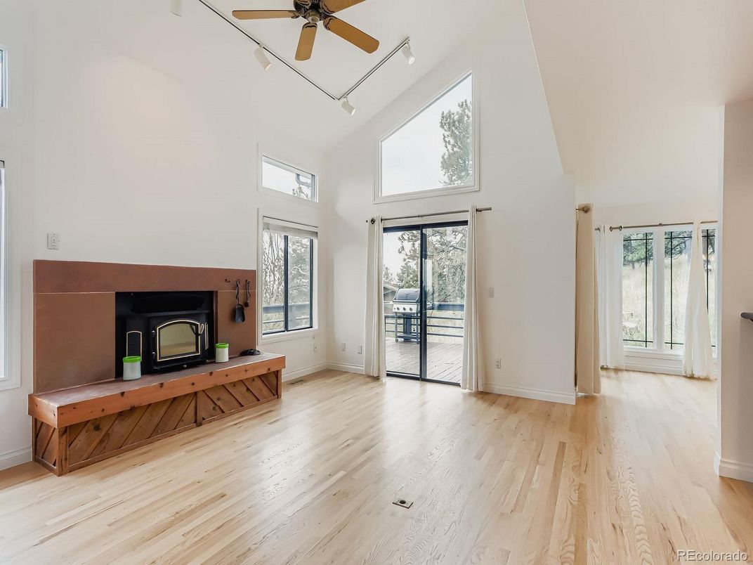 Fireplace, Interior, Wood Texture Flooring
