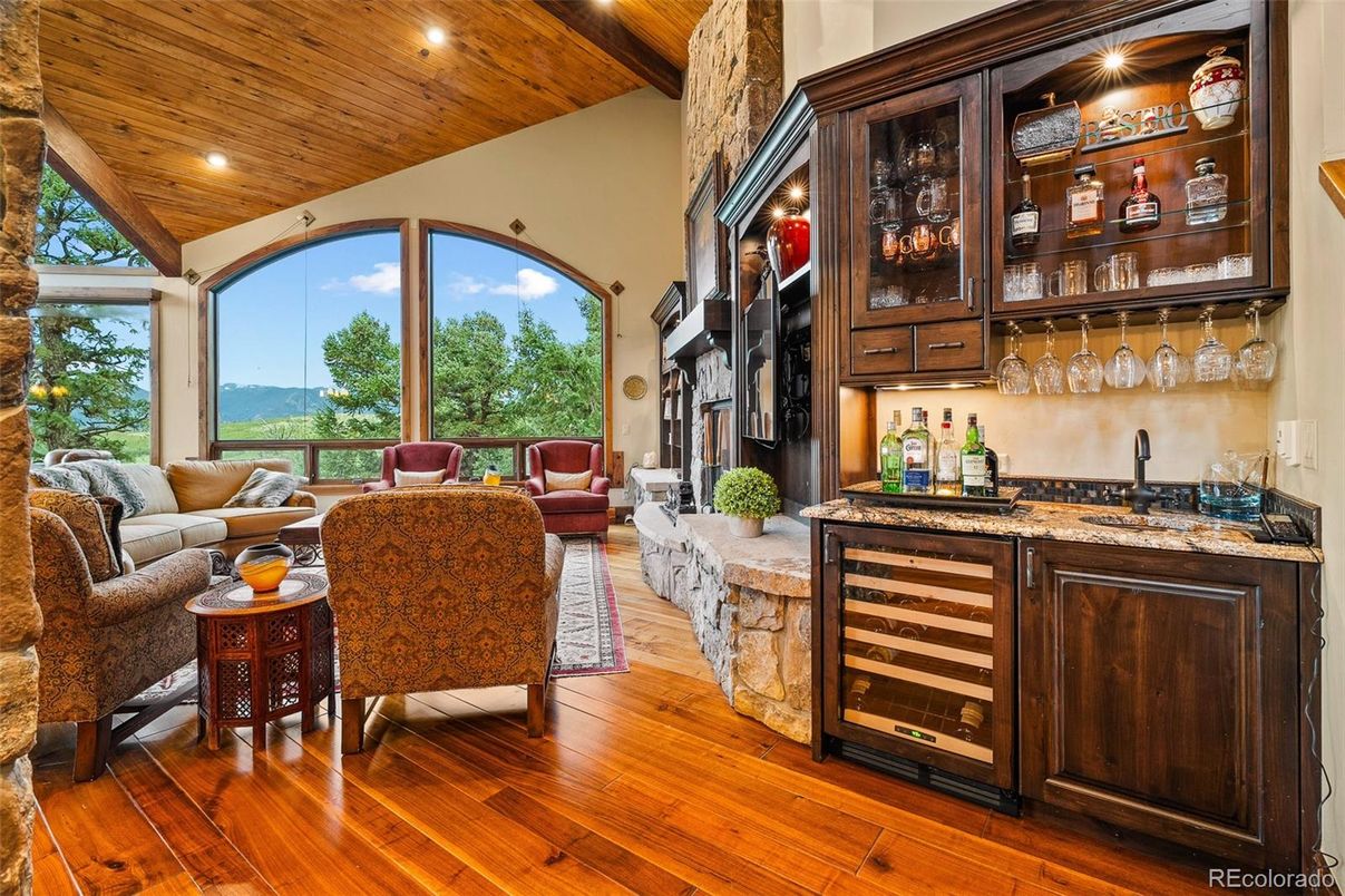 Interior, Living room, Recessed Lighting, Wooden Ceilings, Wood Texture Flooring