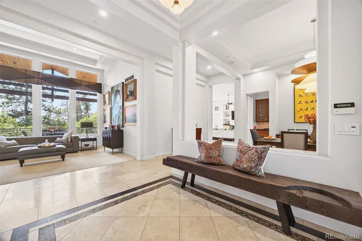 Interior, Living room, Recessed Lighting