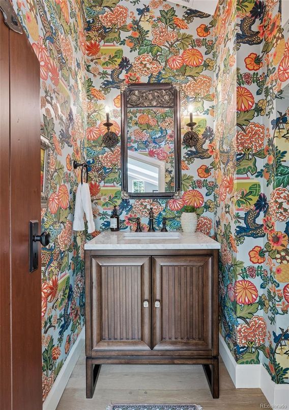 Bathroom, Interior, Wood Texture Flooring