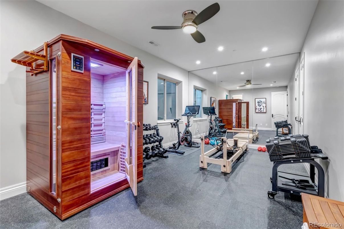 Fitness Equipment, Interior, Recessed Lighting