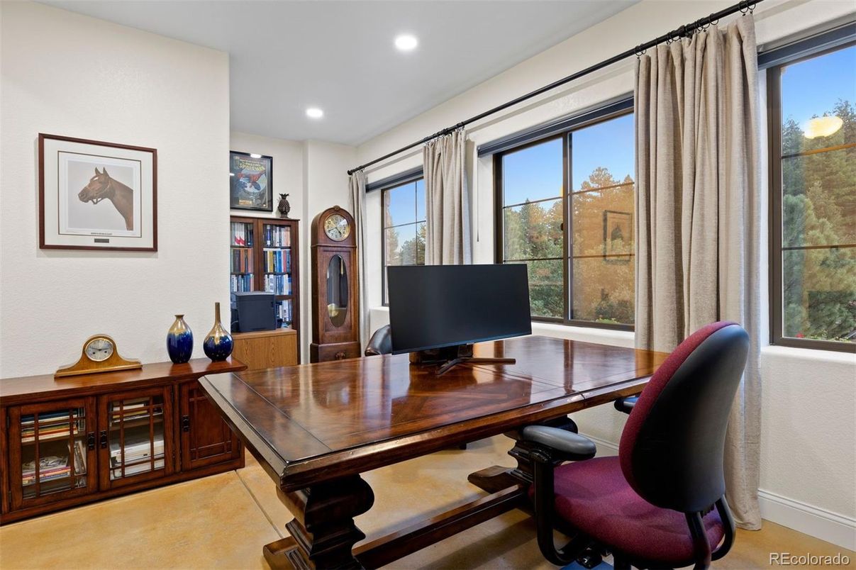 Home Office, Interior, Recessed Lighting