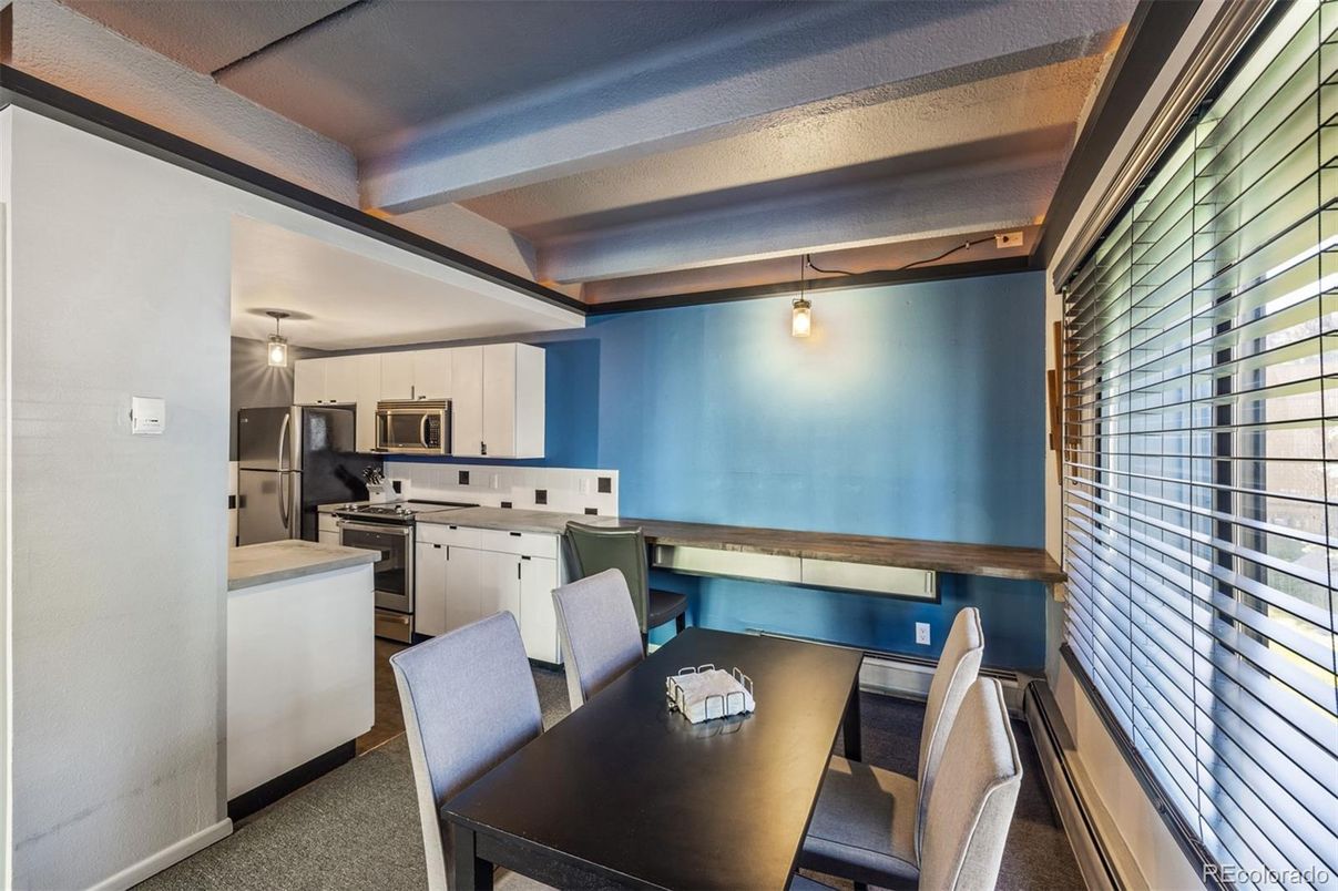 Dining room, Interior, Kitchen, Stainless Steel Appliances