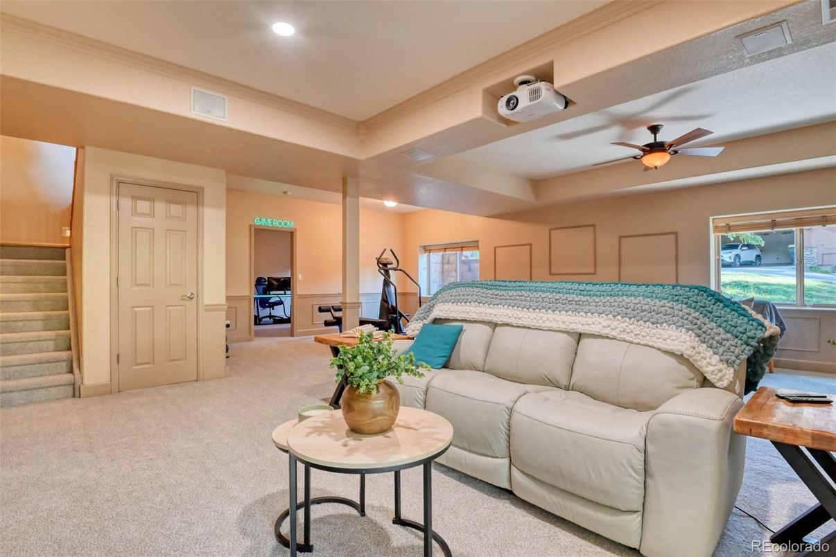 Interior, Living room, Recessed Lighting