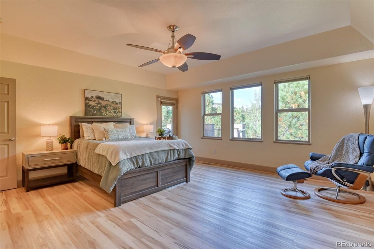 Bedroom, Interior, Wood Texture Flooring