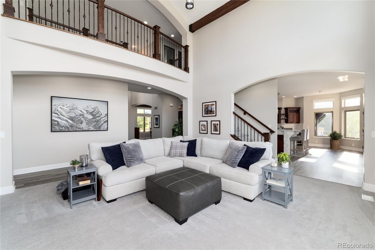 Interior, Living room, Recessed Lighting