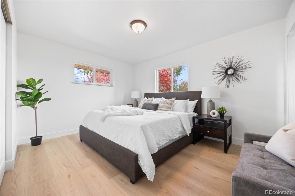 Bedroom, Interior, Wood Texture Flooring
