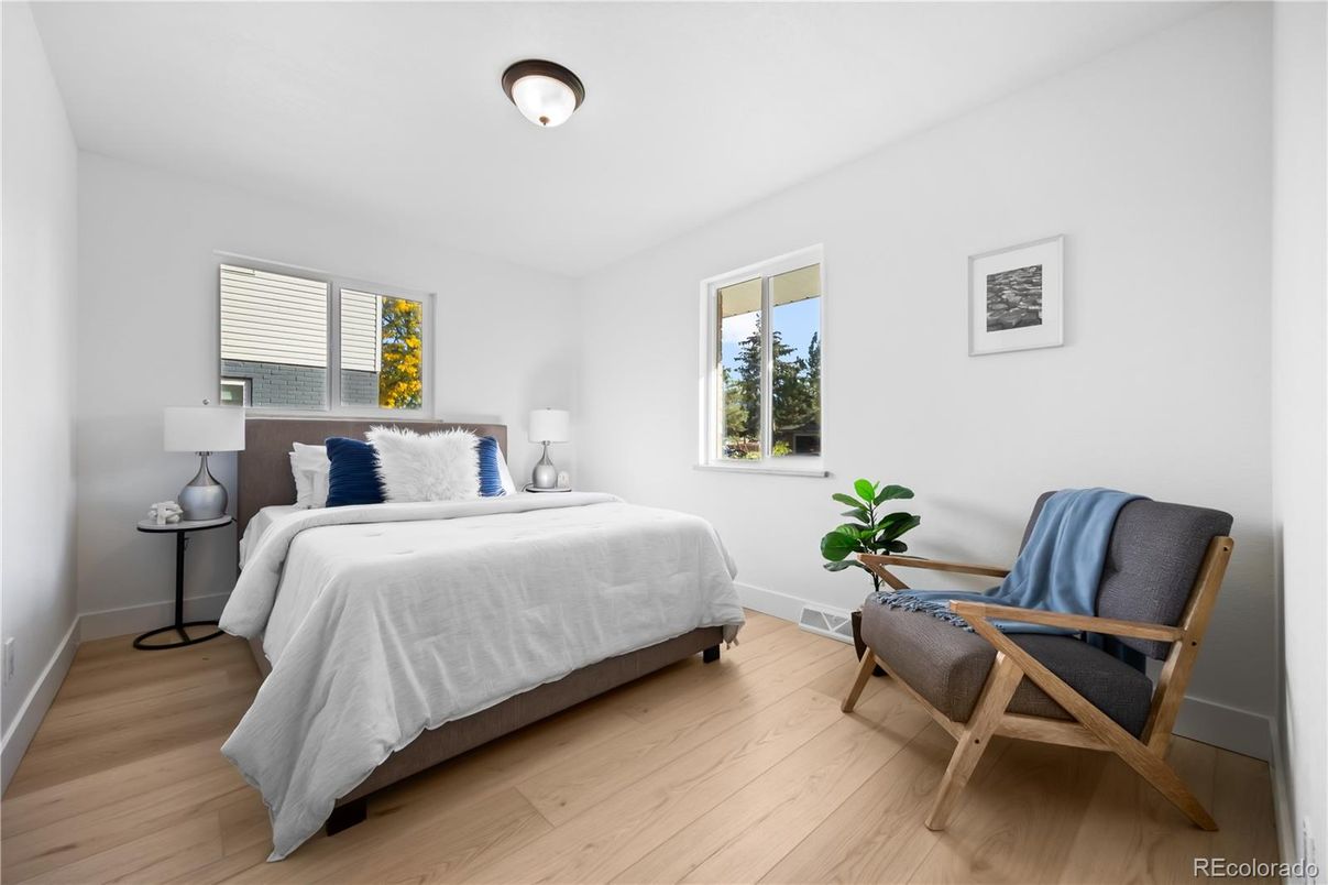 Bedroom, Interior, Wood Texture Flooring