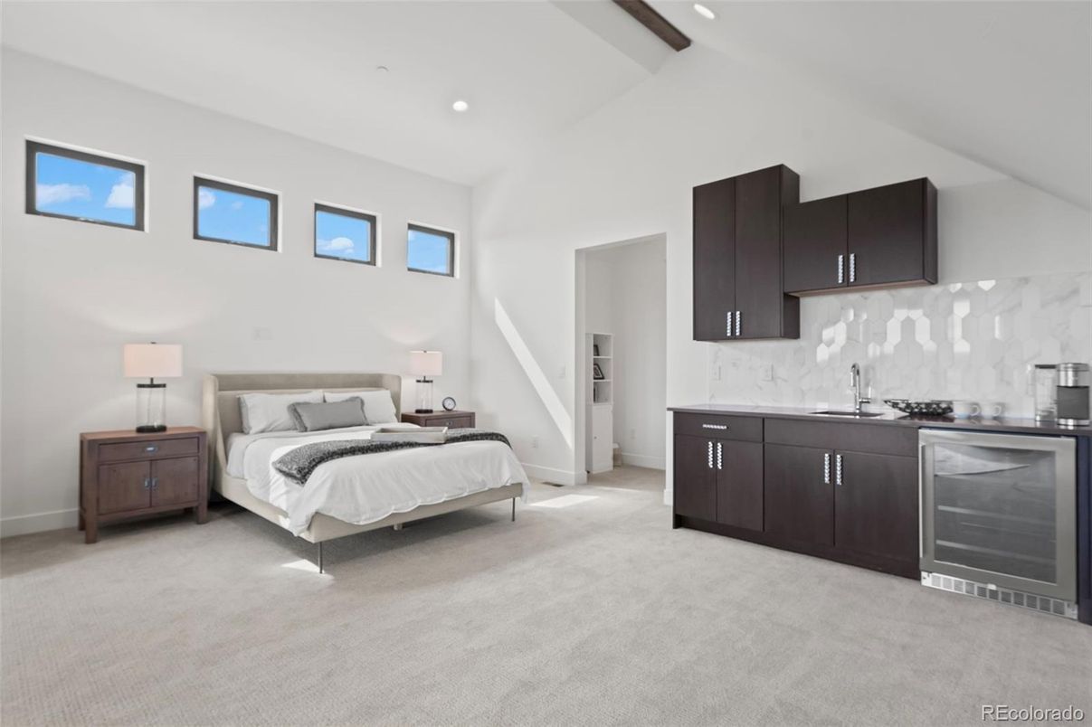 Bedroom, Interior, Recessed Lighting