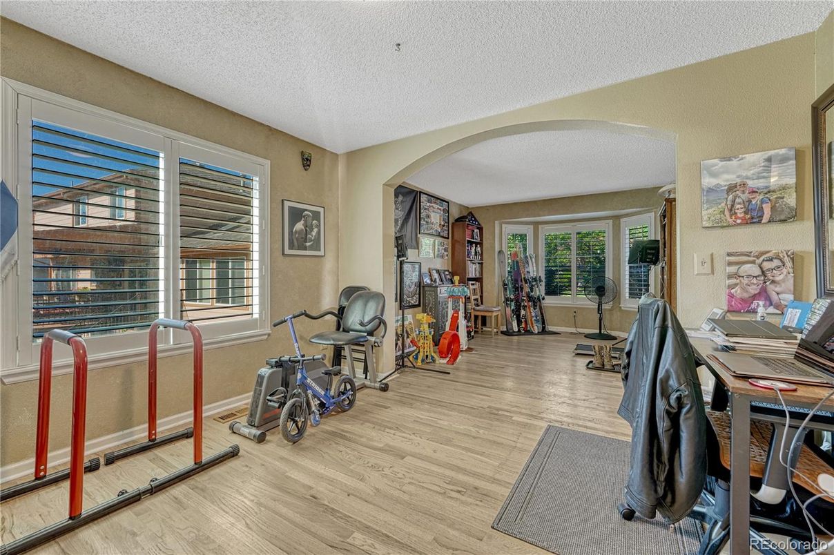 Home Office, Interior, Wood Texture Flooring