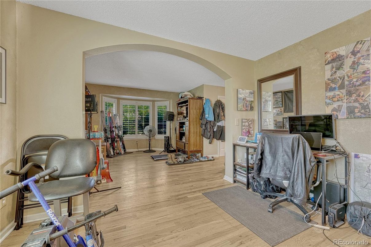 Home Office, Interior, Wood Texture Flooring