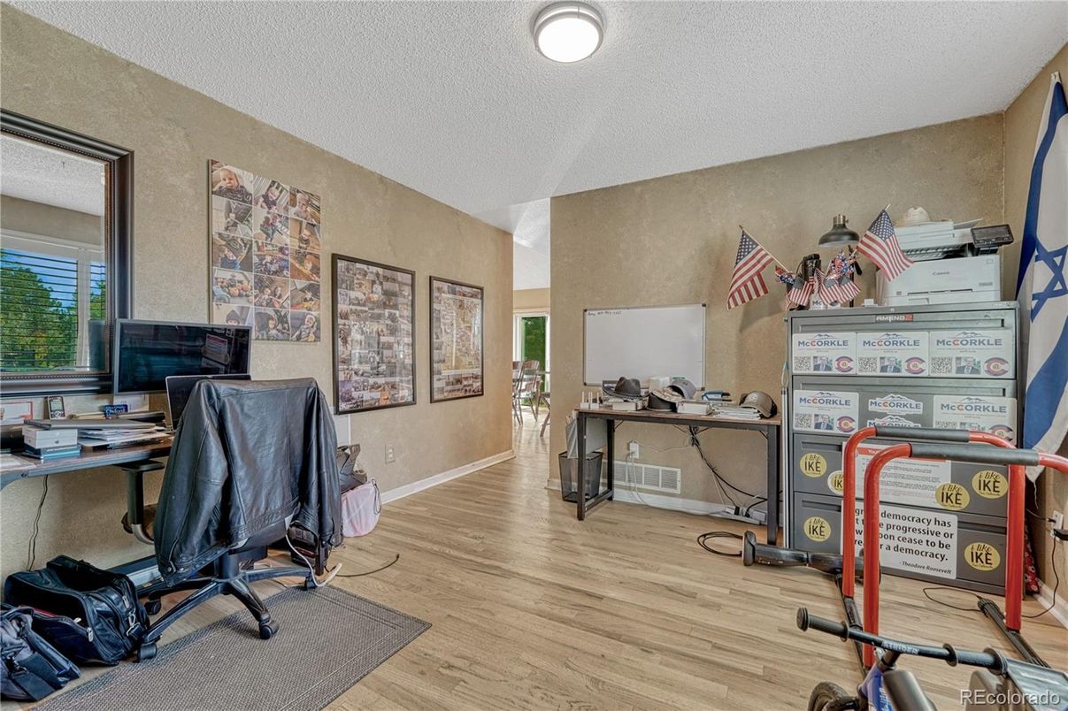 Home Office, Interior, Wood Texture Flooring