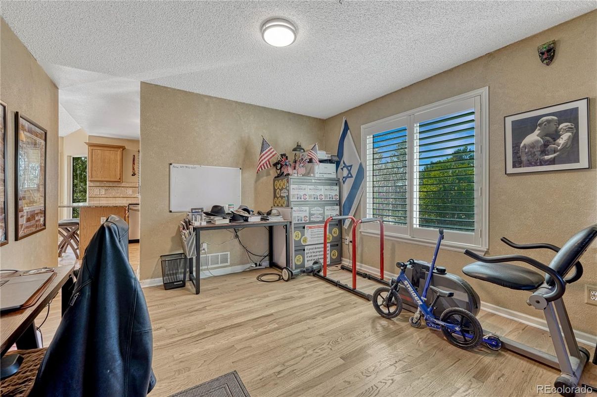 Fitness Equipment, Interior, Wood Texture Flooring