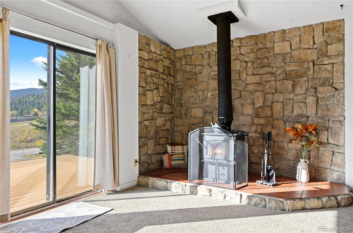 Fireplace, Interior, Stone Walls
